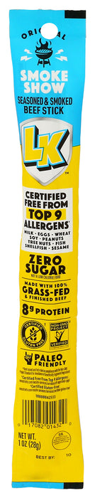 Beef Stick No Sugar, Original, GF, 1 oz