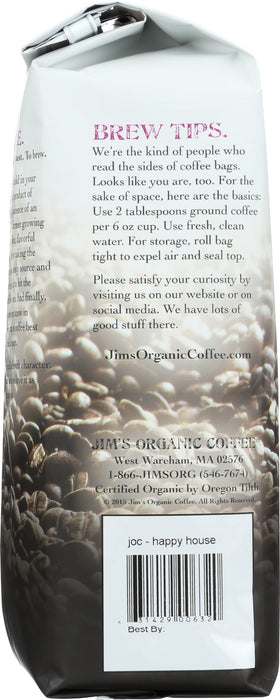 Happy House Blend, Whole Beans, Org, 12 oz