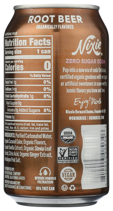 Root Beer Zero Sugar 4pk, Org, 48 fl oz