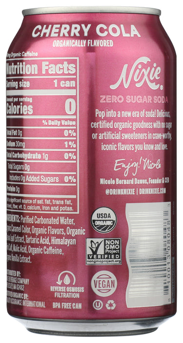 Cherry Cola Zero Sugar 4pk, Org, 48 fl oz