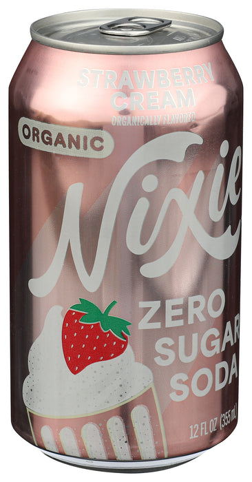 Strawberry Cream Zero Sugar 4pk, Org, 48 fl oz