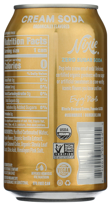 Cream Soda Zero Sugar 4pk, Org, 48 fl oz