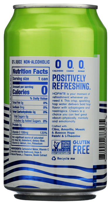 Sparkling Hop Water, Lime, NA, 6/12 fl oz