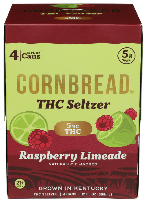 Best Buzz THC Seltzer, 5mg, Raspberry Limeade 4/12 fl oz
