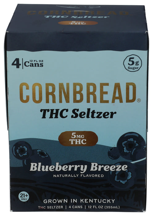 Best Buzz THC Seltzer, 5mg, Blueberry Breeze 4/12 fl oz