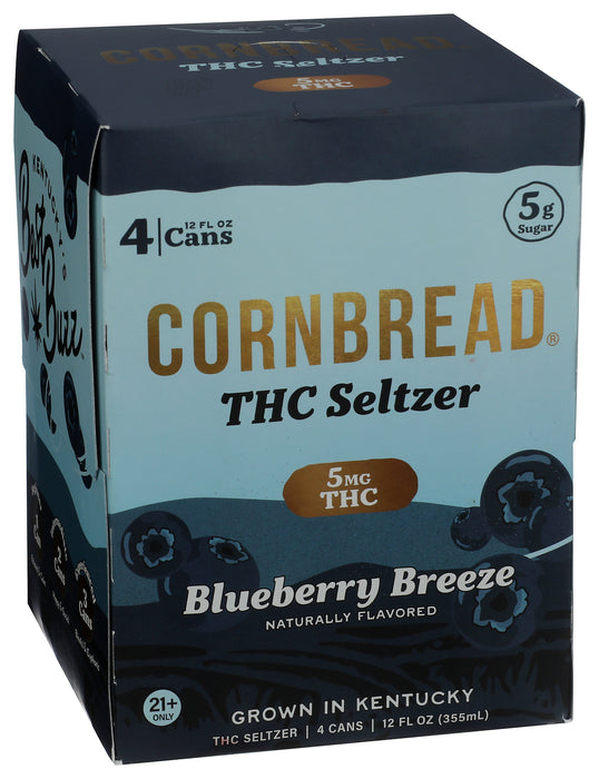 Best Buzz THC Seltzer, 5mg, Blueberry Breeze 4/12 fl oz