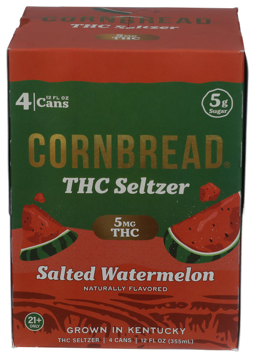 Best Buzz THC Seltzer, 5mg, Salted Watermelon, 4/12 fl oz
