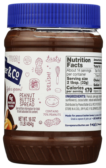 Peanut Butter, Dark Chocolaty, GF, 16 oz