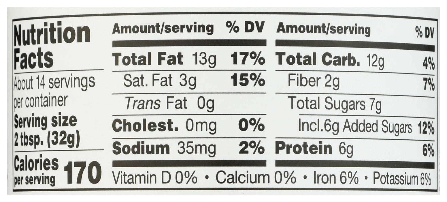 Peanut Butter, Dark Chocolaty, GF, 16 oz
