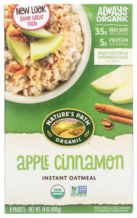 Apple Cinnamon Oatmeal, Org, 14 oz