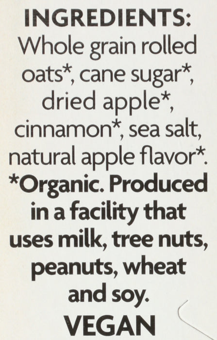 Apple Cinnamon Oatmeal, Org, 14 oz