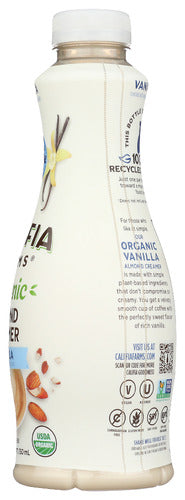Almond Creamer, Vanilla, Org, 25.4 fl oz