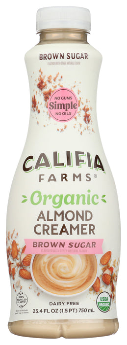Almond Creamer, Brown Sugar, Org, 25.4 fl oz