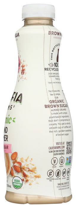 Almond Creamer, Brown Sugar, Org, 25.4 fl oz