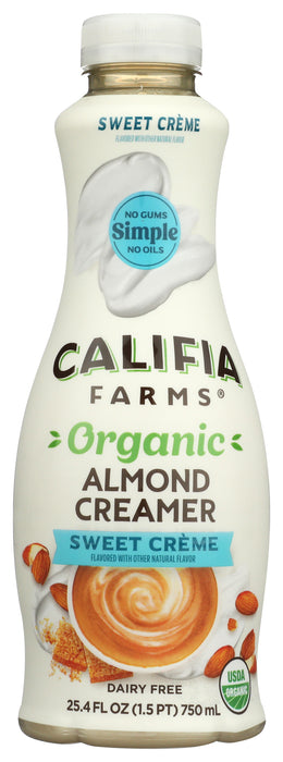 Almond Creamer, Sweet Cream, Org, 25.4 fl oz