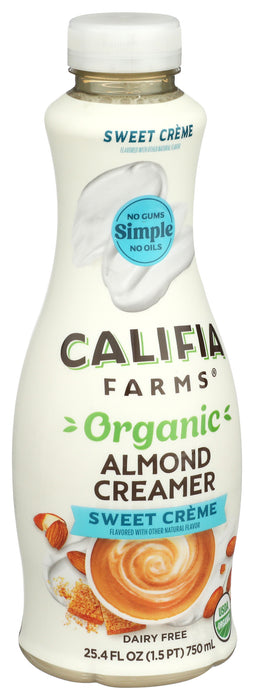 Almond Creamer, Sweet Cream, Org, 25.4 fl oz