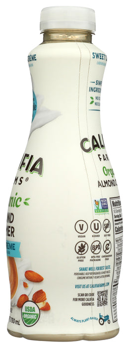 Almond Creamer, Sweet Cream, Org, 25.4 fl oz