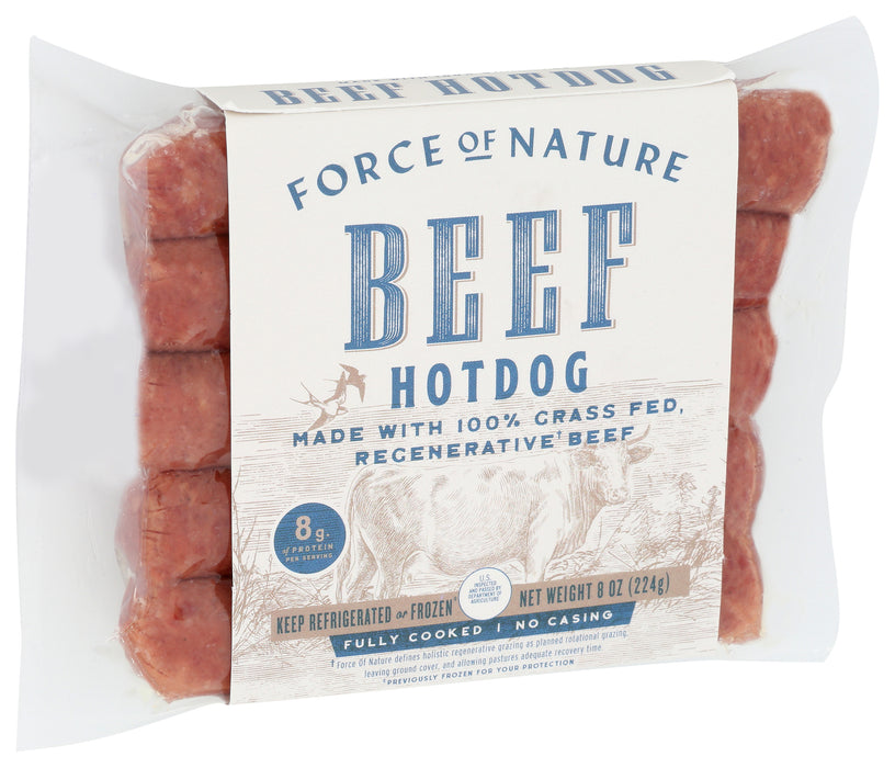 Beef Hot Dog, Reg Meat, 8 oz