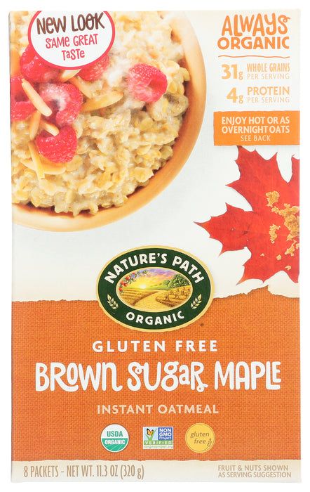 Brown Sugar Maple Oatmeal, GF Org, 11.3 oz