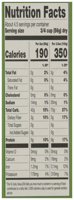 Brown Rice & Spirulina Fusilli Pasta, Org, 8.8 oz