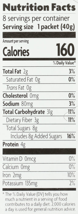 Brown Sugar Maple Oatmeal, GF Org, 11.3 oz