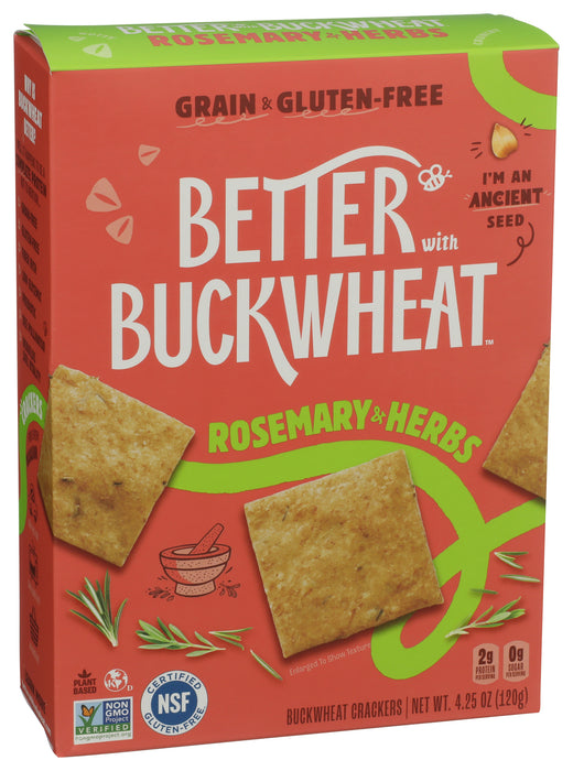 Buckwheat Crackers, Rosemary & Herbs, GF, 4.25 oz