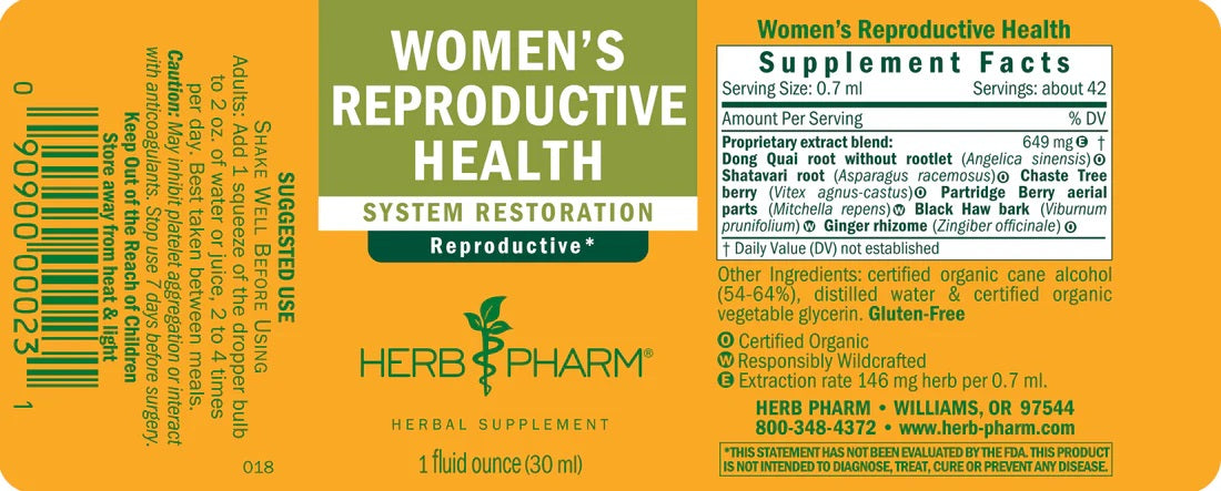 Women's Reproductive Health, 1floz