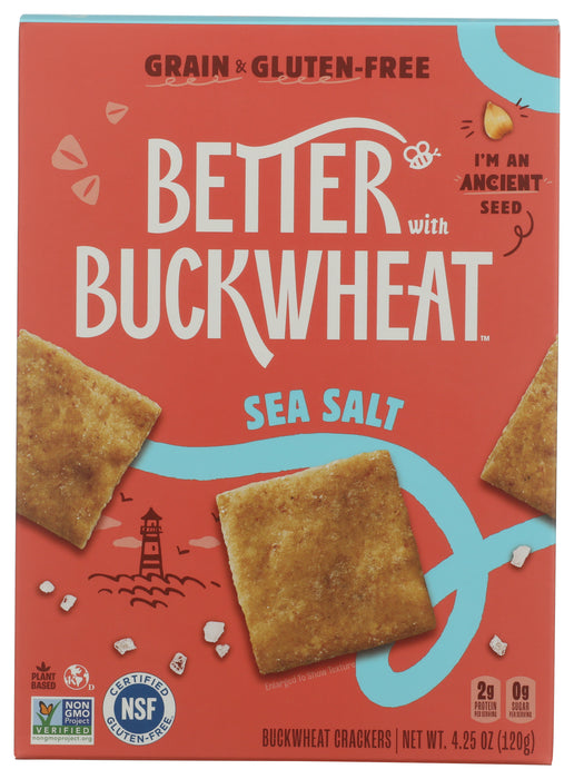 Buckwheat Crackers, Sea Salt, GF, 4.25 oz