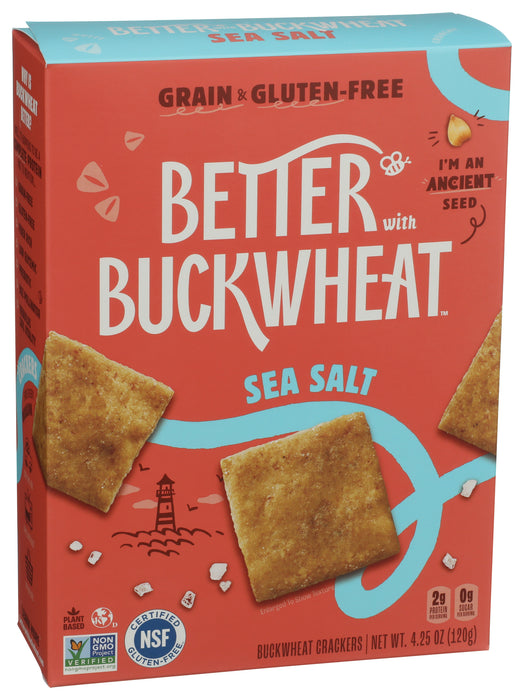 Buckwheat Crackers, Sea Salt, GF, 4.25 oz