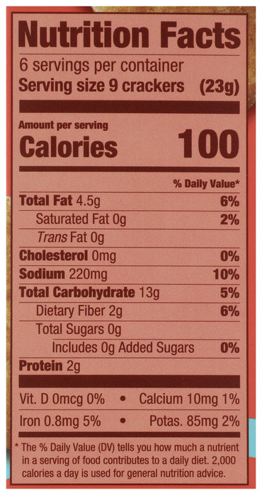 Buckwheat Crackers, Sea Salt, GF, 4.25 oz