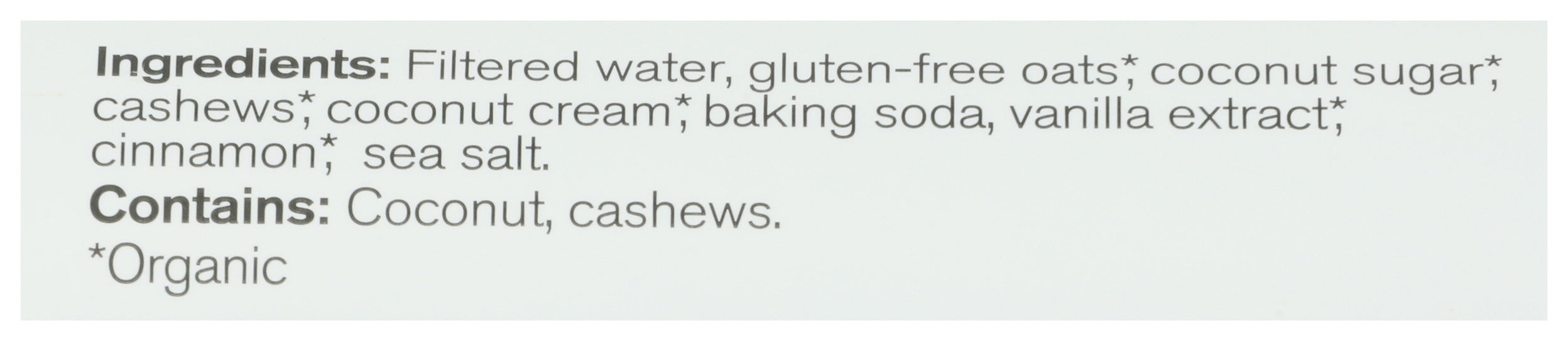 Cashew Oat Coconut Creamer, Cinnamon Vanilla, 20 fl oz