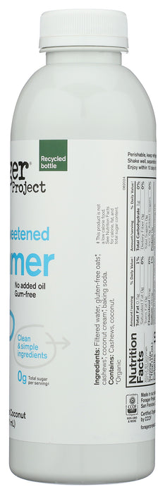 Cashew Oat Coconut Creamer, Unsweetened, 20 fl oz