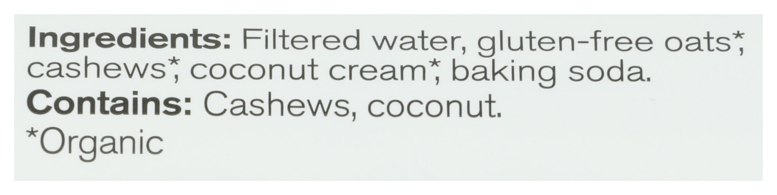 Cashew Oat Coconut Creamer, Unsweetened, 20 fl oz