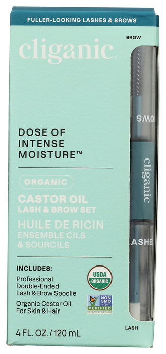 Castor Oil, Lash and Brow Set, Org, 4 fl oz