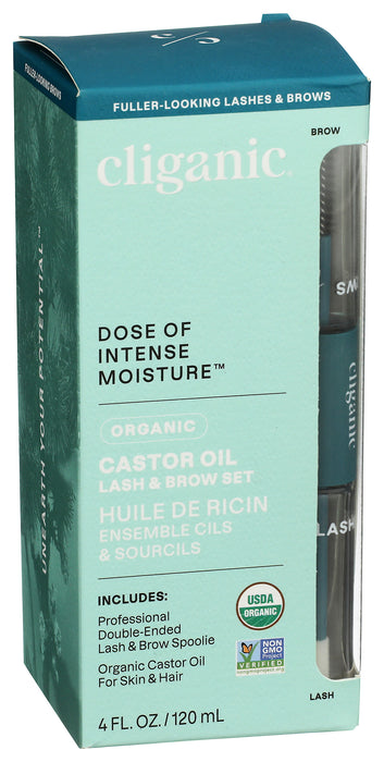 Castor Oil, Lash and Brow Set, Org, 4 fl oz