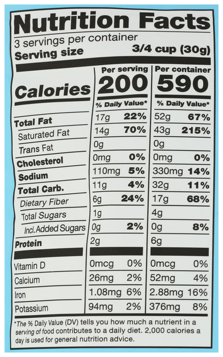 Coconut Chips, Unsweetened, Lightly Salted, 3.17 oz