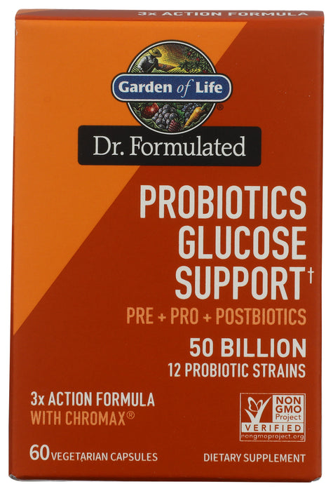 Dr. Formulated Probiotics Glucose Support 50B, 60 vcap