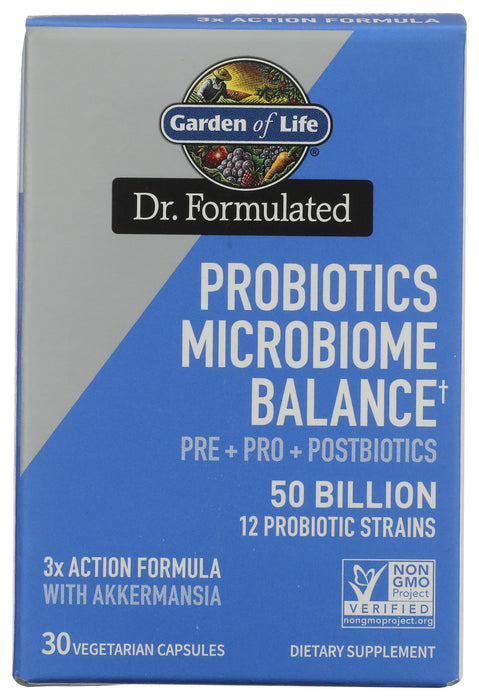 Dr. Formulated Probiotics Microbiome Balance 50B, 30 vcap