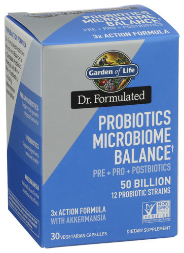 Dr. Formulated Probiotics Microbiome Balance 50B, 30 vcap