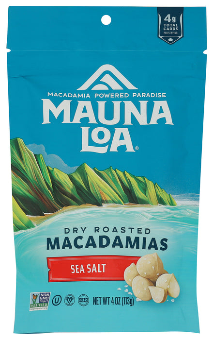 Dry Roasted Macadamia Nuts, Sea Salt, 4 oz