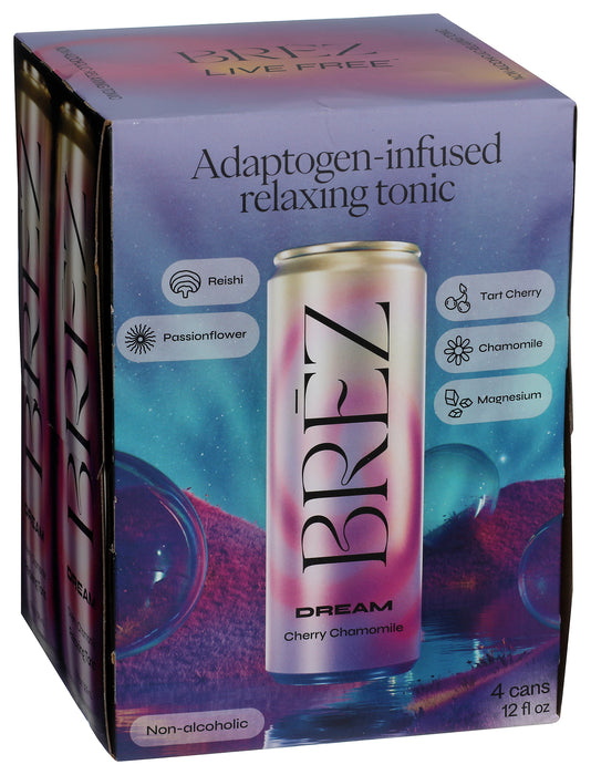Dream Relaxing Tonic, Cherry Chamomile, 4/12 fl oz