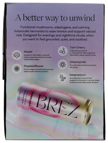Dream Relaxing Tonic, Cherry Chamomile, 4/12 fl oz