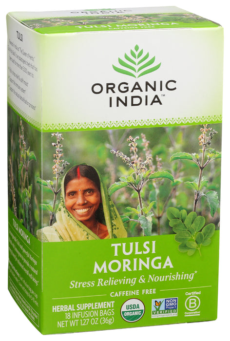 Moringa Tulsi Tea, Org, 18tbag