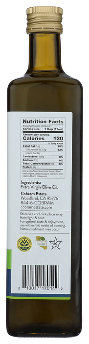Extra Virgin Olive Oil, Robust Flv, CA, 25.4 fl oz