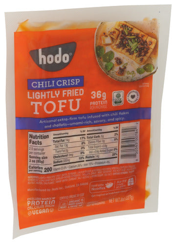 Lightly Fried Tofu, Chili Crisp, Org, 8 oz