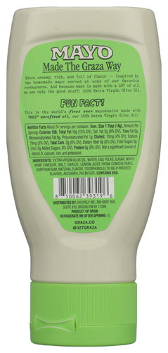 Mayo w/ Olive Oil, Fancy, Squeeze, 12 oz