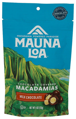 Milk Chocolate Covered Macadamias, 4 oz