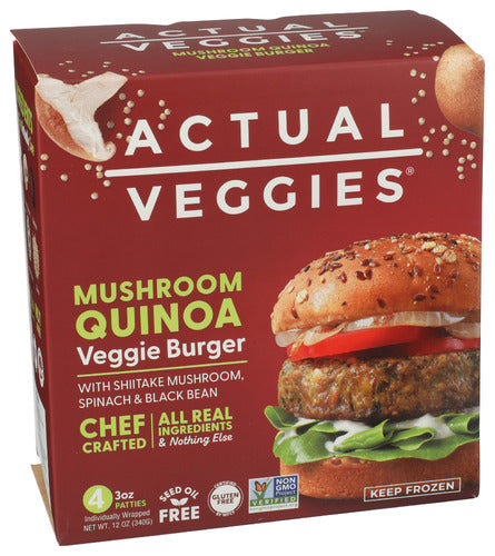 Mushroom Quinoa Veggie Burger, GF, 12 oz