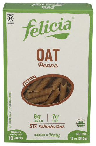 Oat Penne Pasta, Org, 12 oz