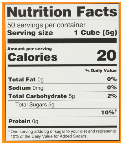 Pure Cane Sugar Cubes, Amber, 8.8 oz